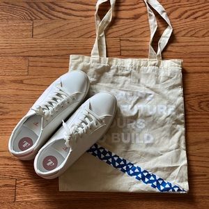 Thousand Fell Women’s Lace-Up Sneakers in Baby Pink (Size 10)